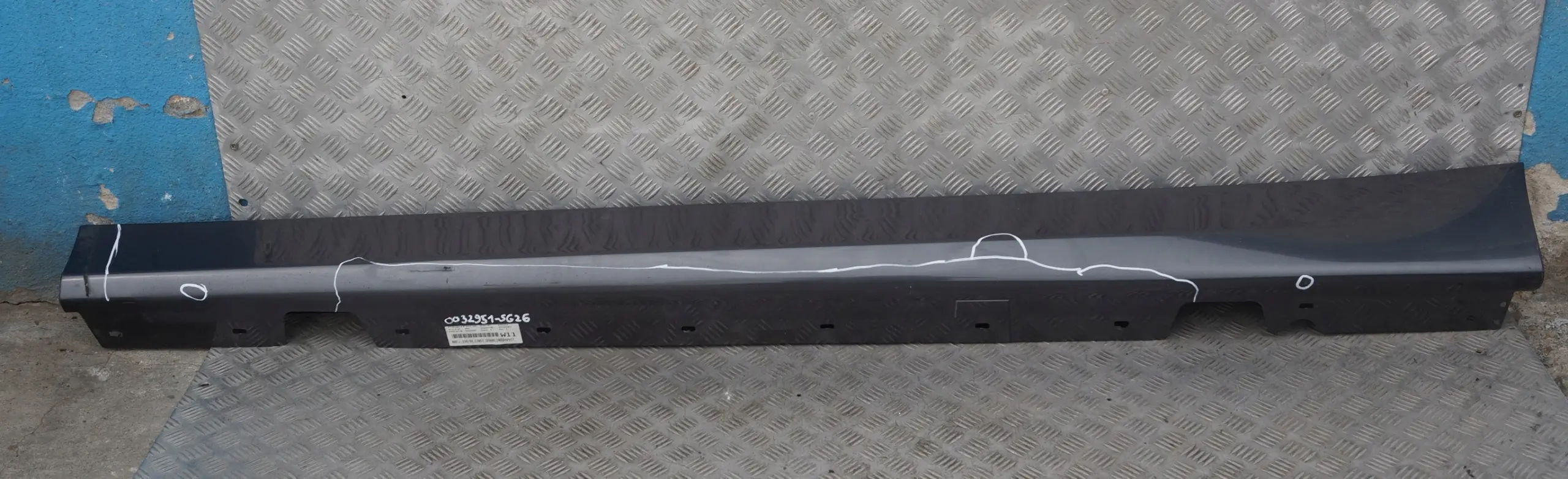 BMW 3 E90 E91 Bas de Porte Couverture Seuil a Gauche Mousseux Graphite De