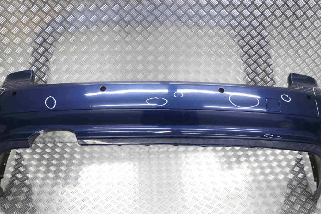 BMW 5 Series E61 Touring Rear Bumper Trim Panel PDC Mysticblau Blue Metallic