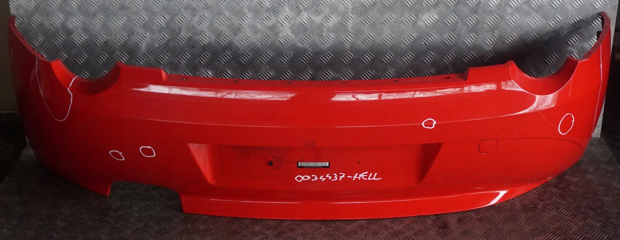 BMW Z4 Series E85 Convertible Rear Bumper Trim Panel Hellrot Bright Red - 314