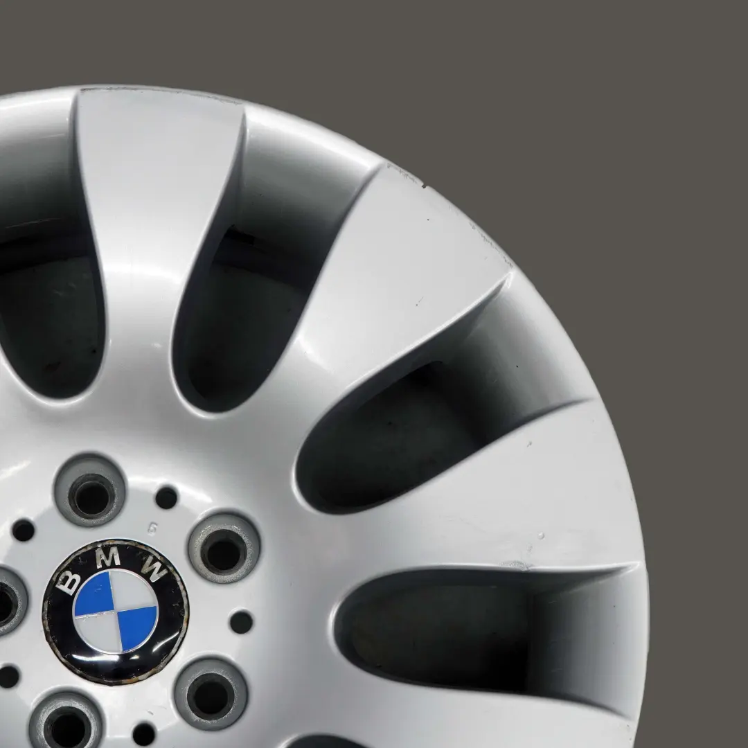 BMW E65 Silver Light Alloy Wheel Rim 18" Ellipsoid Styling 91 8J ET:24 6753237