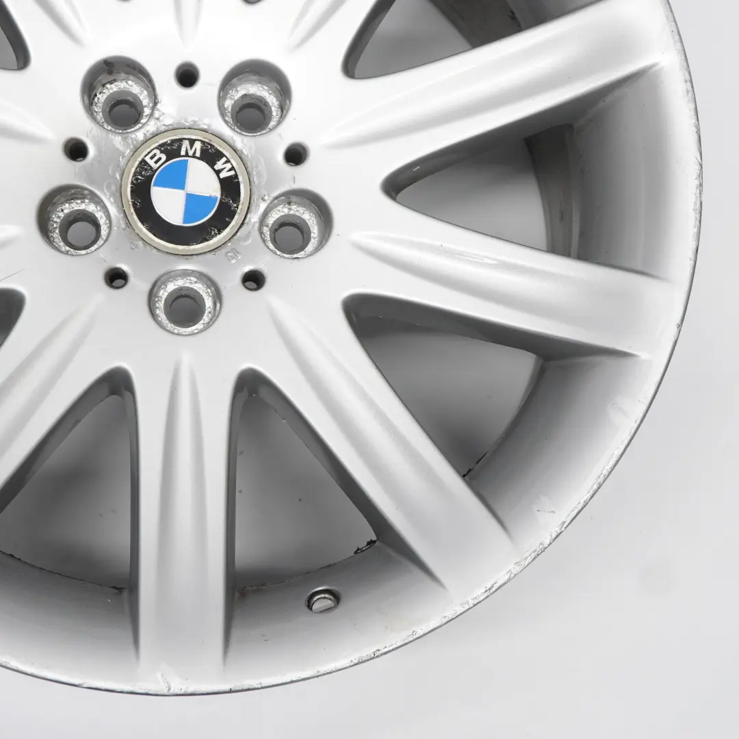 BMW E65 E66 Rear Silver Alloy Wheel Rim 19" Star Spoke 95 10J ET:24 6753242