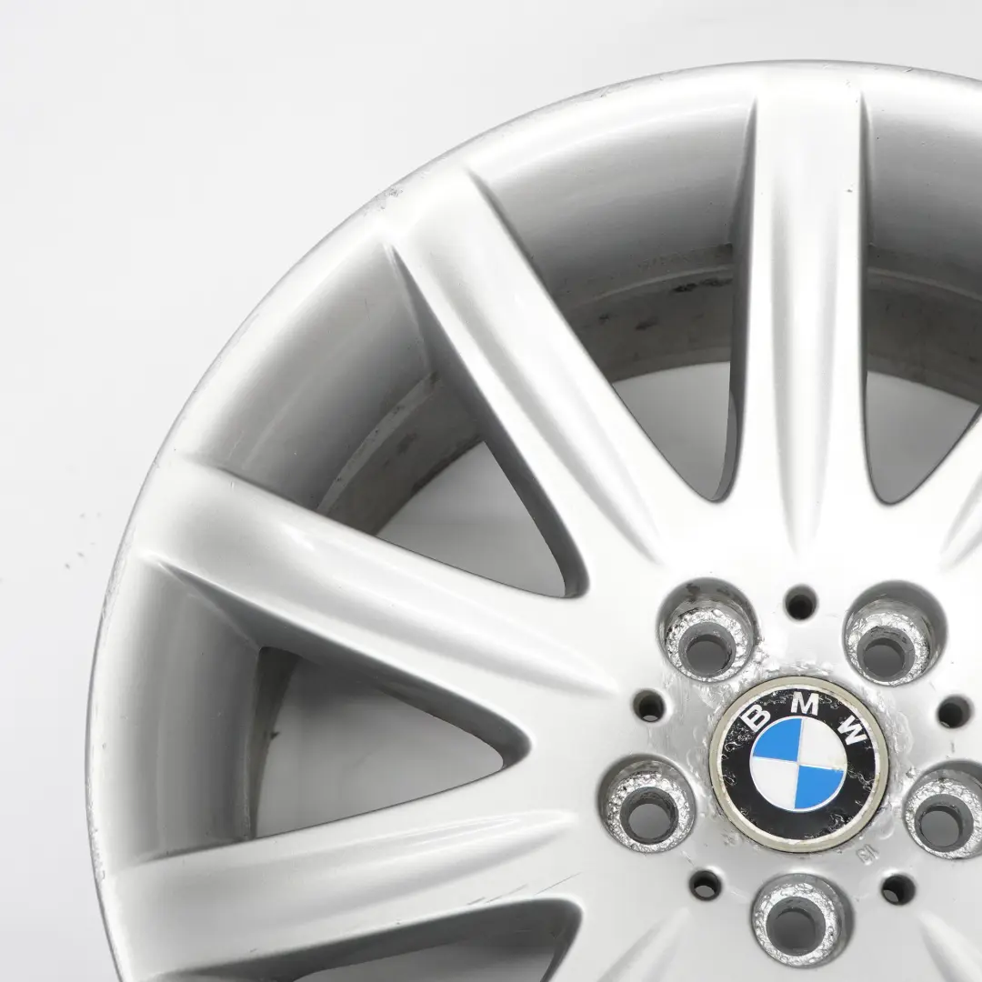 BMW E65 E66 Rear Silver Alloy Wheel Rim 19" Star Spoke 95 10J ET:24 6753242