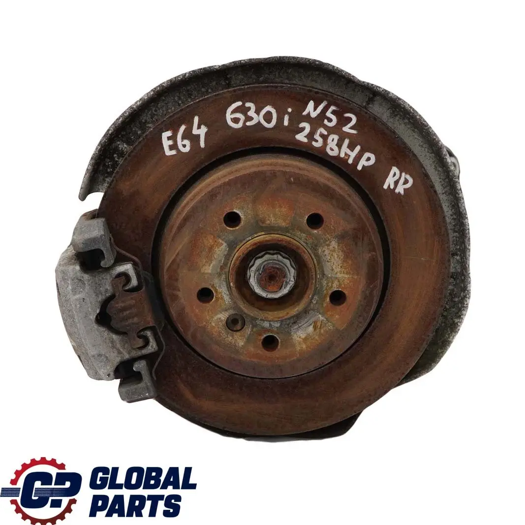 BMW 6 Series E64 630i N52 Rear Right O/S Suspension Hub Leg Brake Caliper Disc