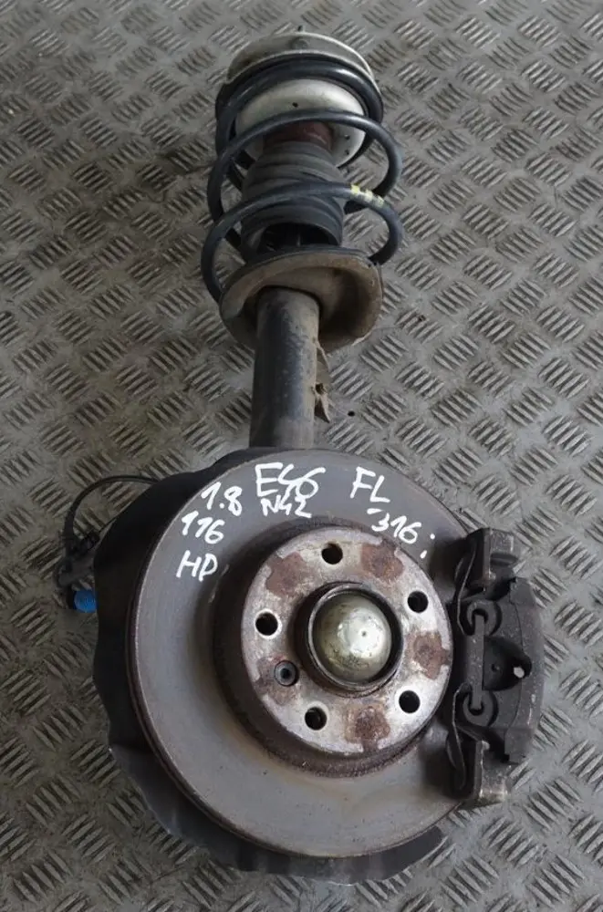 BMW 3 Series E46 316i N42 Front Left N/S Suspension Leg Brake Disc Wheel Hub