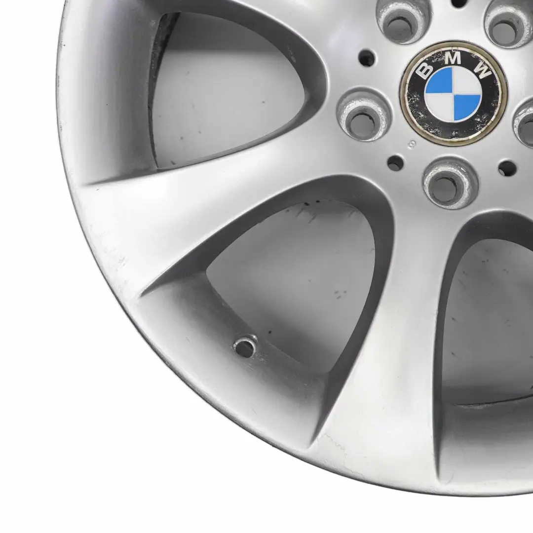 BMW 5 Series E60 E61 Silver Alloy Wheel Rim 18" 8J ET:20 Star Spoke 124 6760617