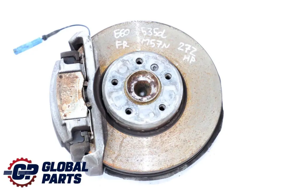 BMW E60 E61 Delantera Derecha O / S Suspension Rueda Portador Hub Disco De Freno