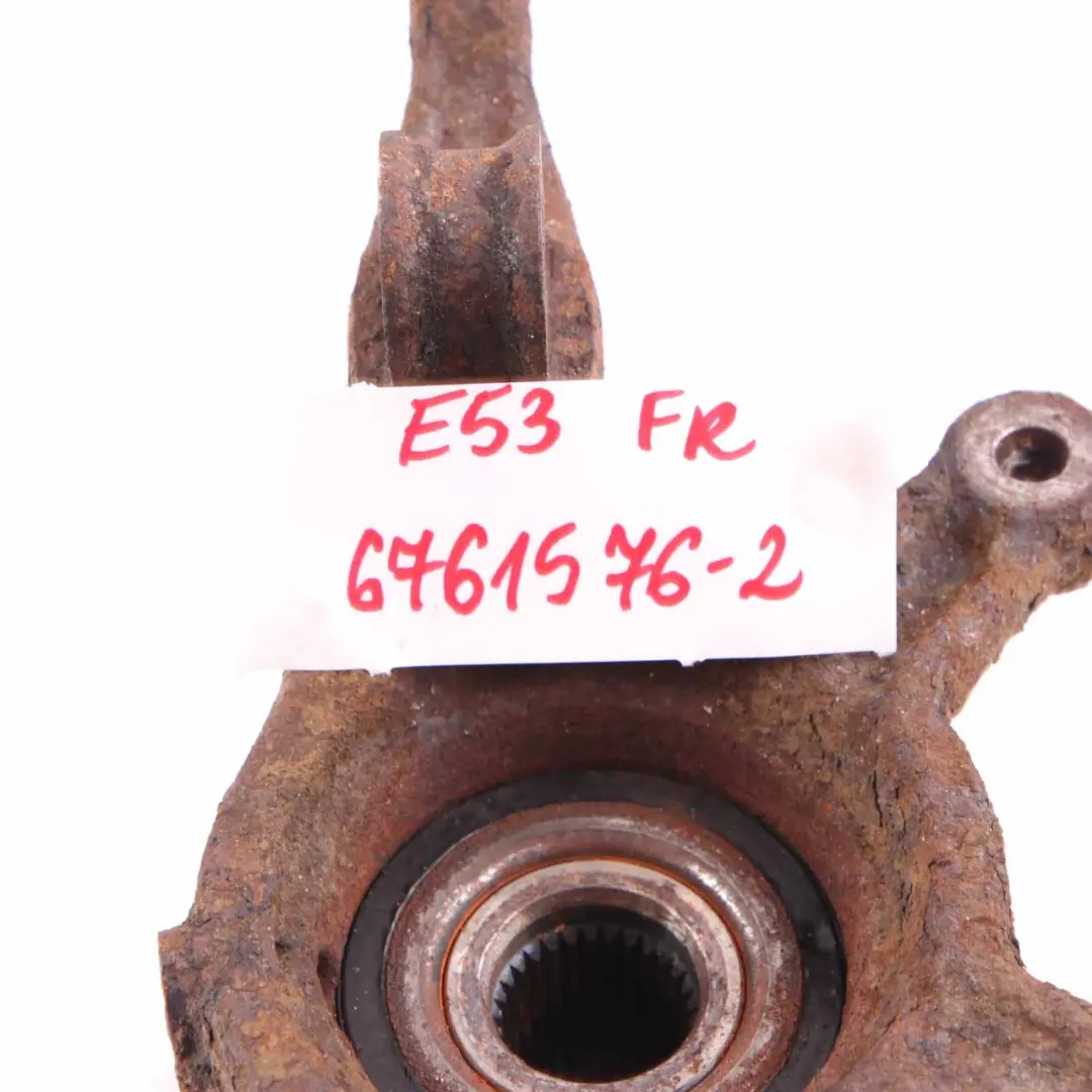 BMW X5 E53 Wheel Carrier Front Axle Suspension Right O/S Knuckle Hub 6761576