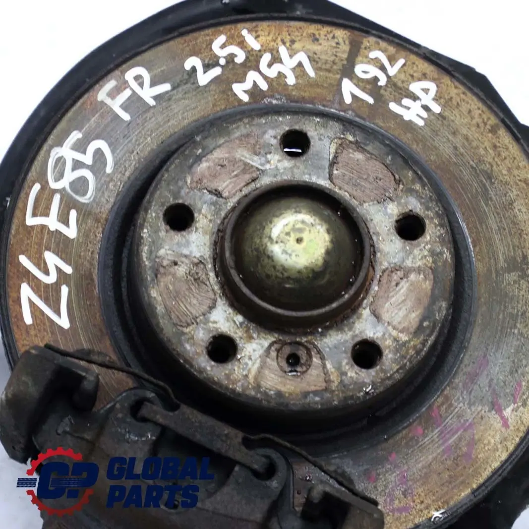 BMW Z4 Serie E85 2.5i M54 Delantero Derecho Suspension Pierna Freno Disco Eje