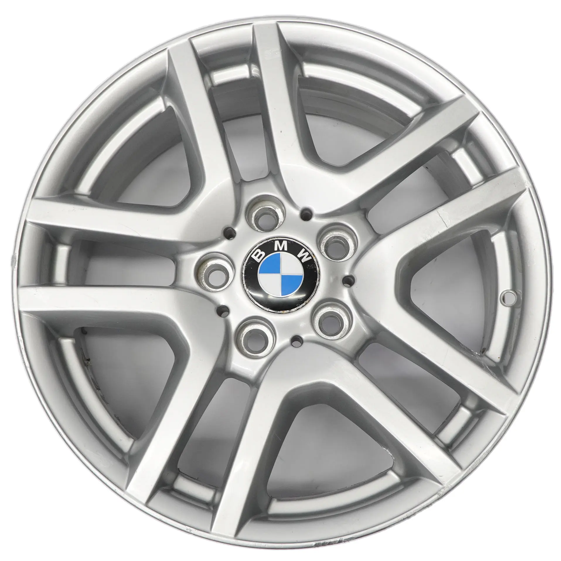 BMW X5 E53 Silver Light Alloy Wheel Rim V spoke 130 17" 7,5J ET:40 6761929