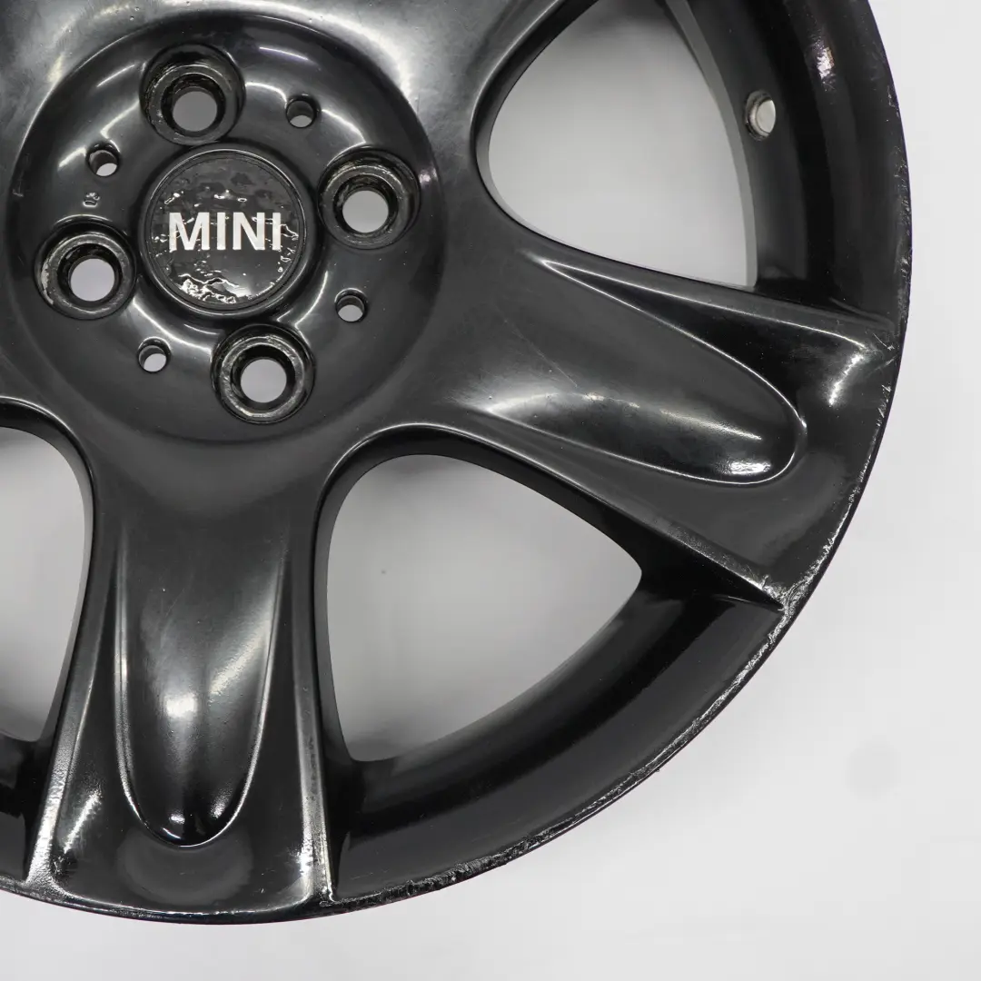 Mini Cooper One R50 R52 R53 Schwarz Felge 17" ET:48 7J 5-Stern 91 6763299