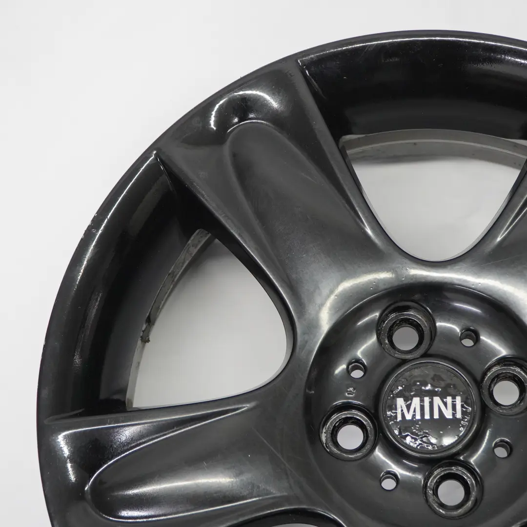 Mini Cooper One R50 R52 R53 Schwarz Felge 17" ET:48 7J 5-Stern 91 6763299