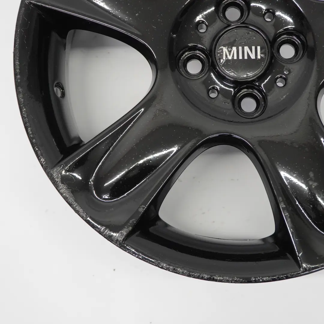 Mini Cooper One R50 R52 R53 Black Wheel Alloy Rim 17" ET:48 7J 5-Star 91 6763299