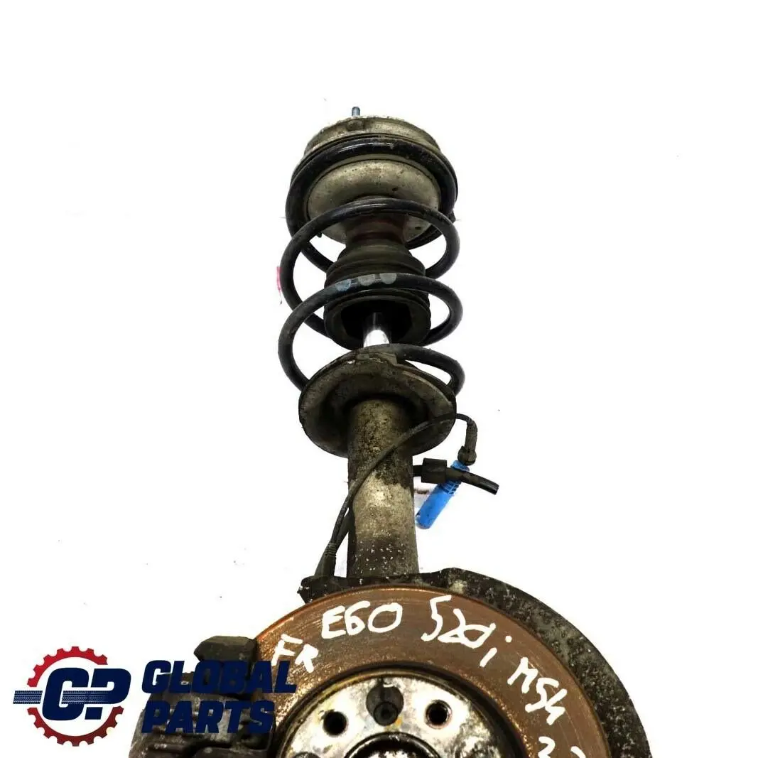 BMW E60 520i M54 Delantero Derecho Muelle Buje Pata Pinza De Freno Disco Set