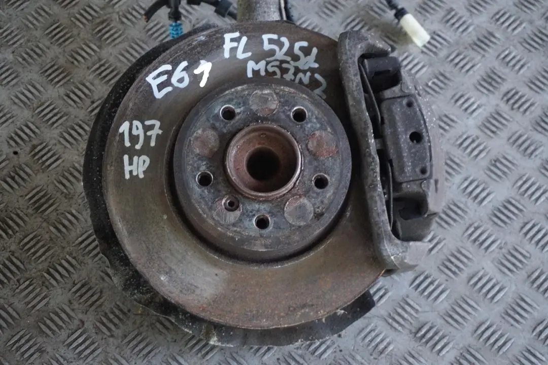 BMW E61 Touring 525d M57N2 Delantero Izquierdo Muelle Freno Suspension Pata Buje