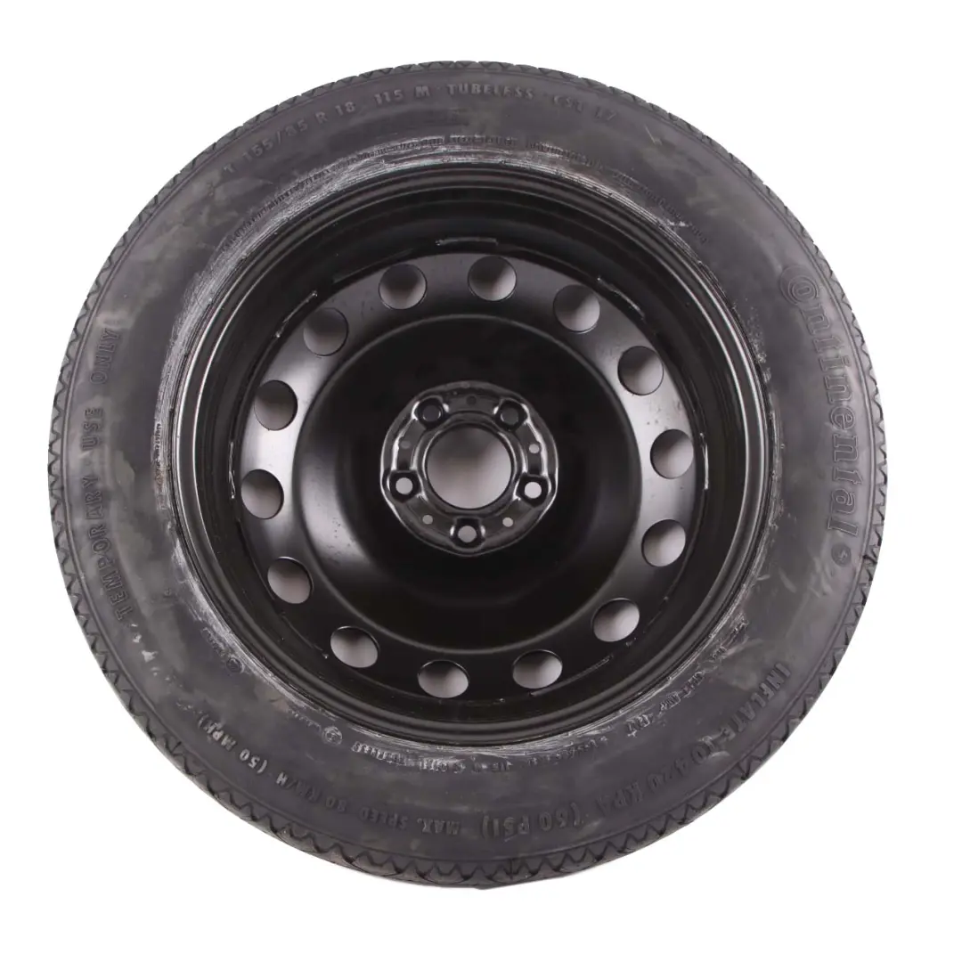 Spare Wheel BMW X5 E70 Compact Steel Black Tyre 155/85 18" 5J ET:14 6768861