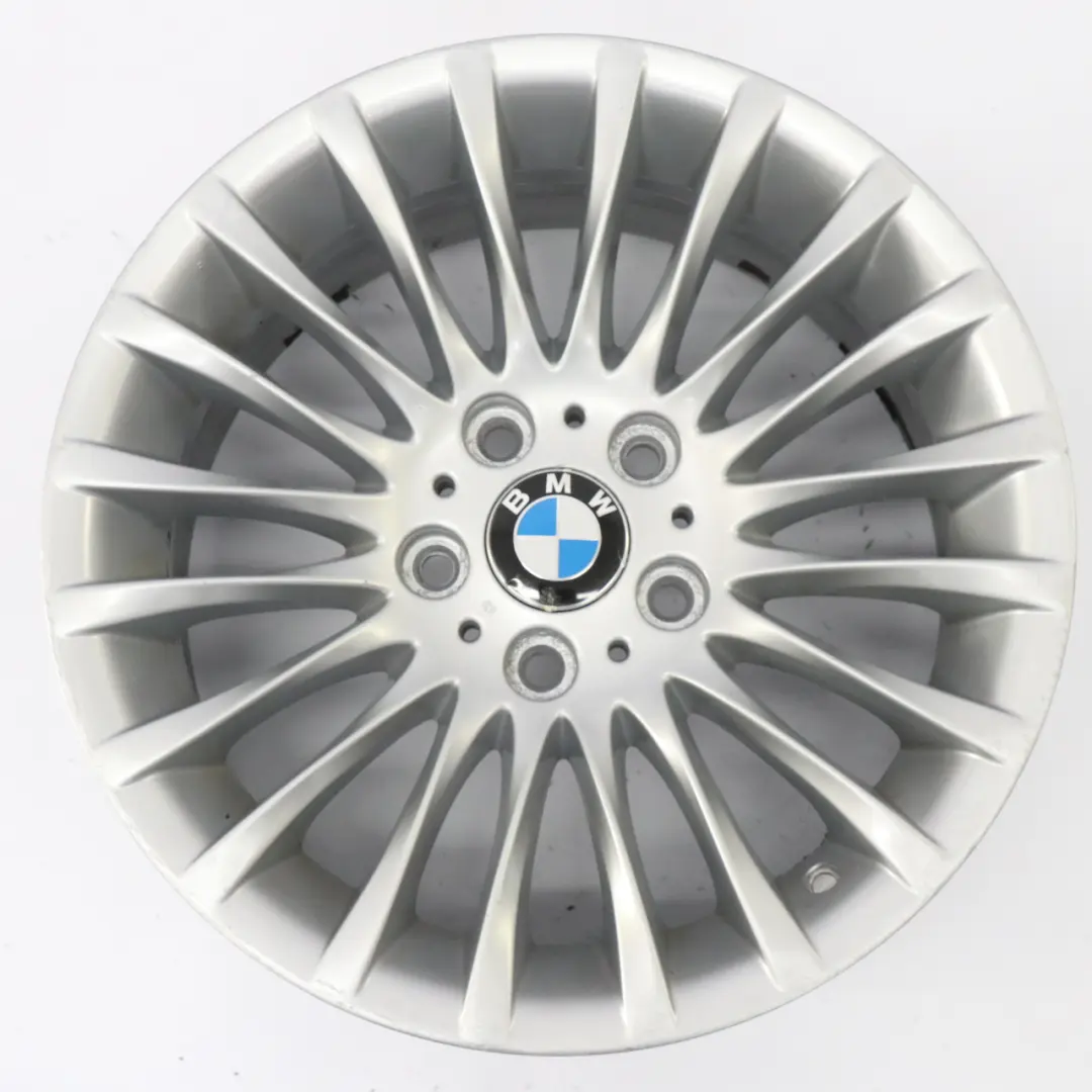 BMW E90 E91 Silver Alloy Wheel Rim 17" ET:34 8J Spider Spoke 187 6768969