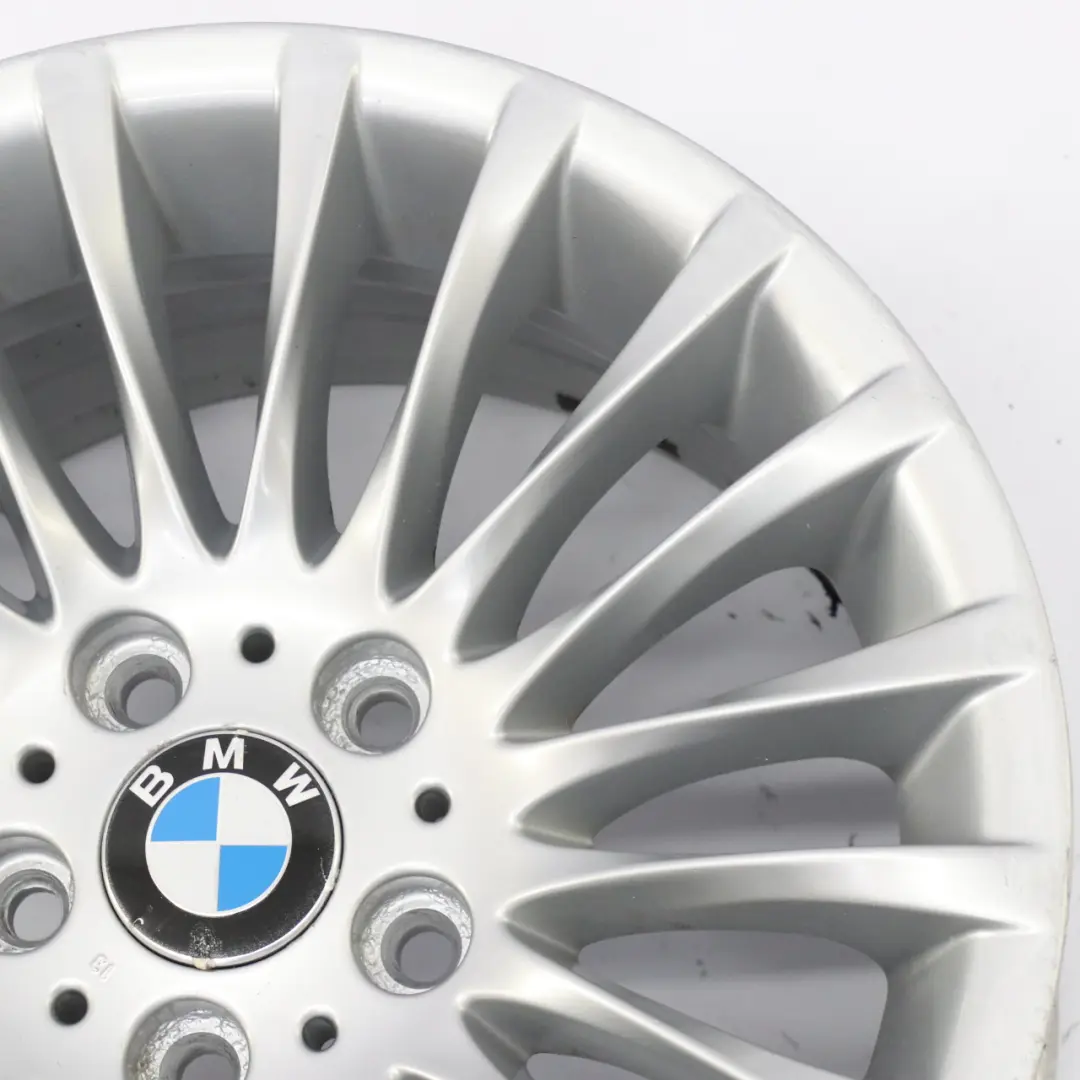 BMW E90 E91 Silver Alloy Wheel Rim 17" ET:34 8J Spider Spoke 187 6768969