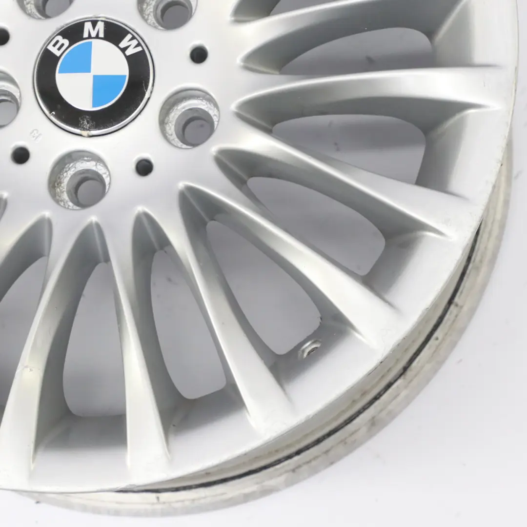 BMW E90 E91 Silver Alloy Wheel Rim 17" ET:34 8J Spider Spoke 187 6768969