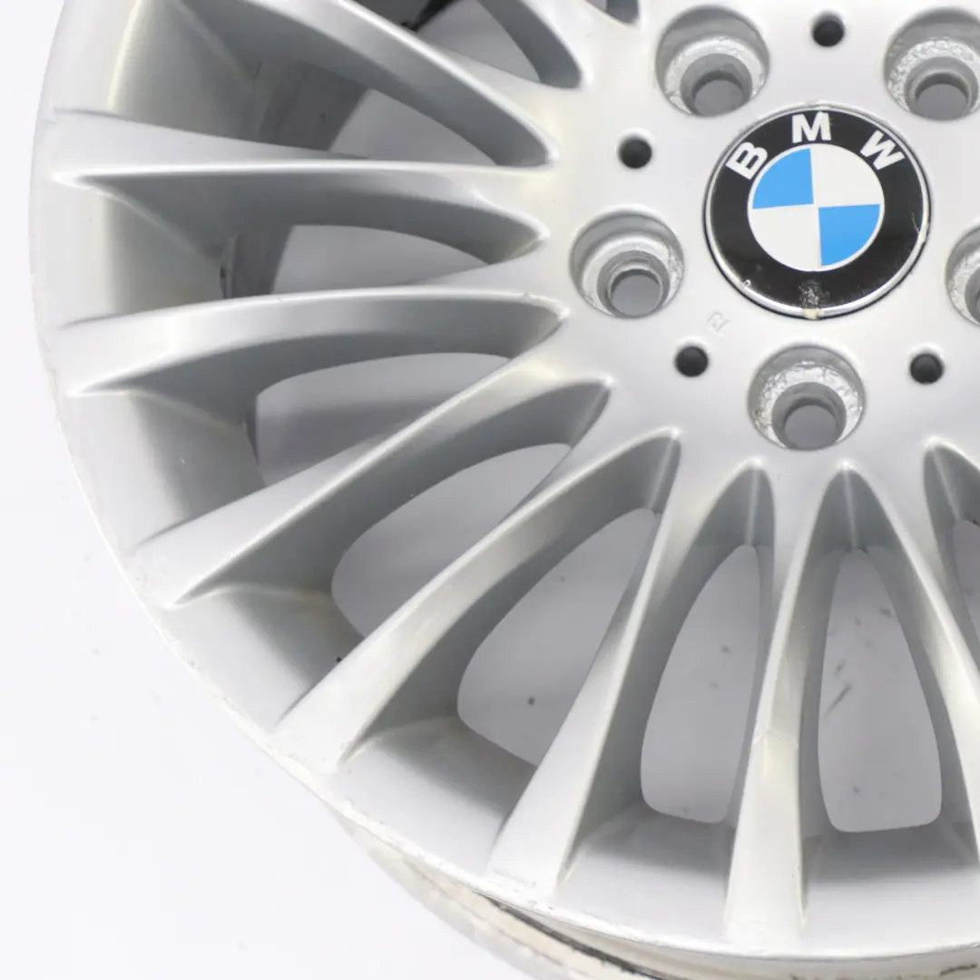 BMW E90 E91 Silver Alloy Wheel Rim 17" ET:34 8J Spider Spoke 187 6768969