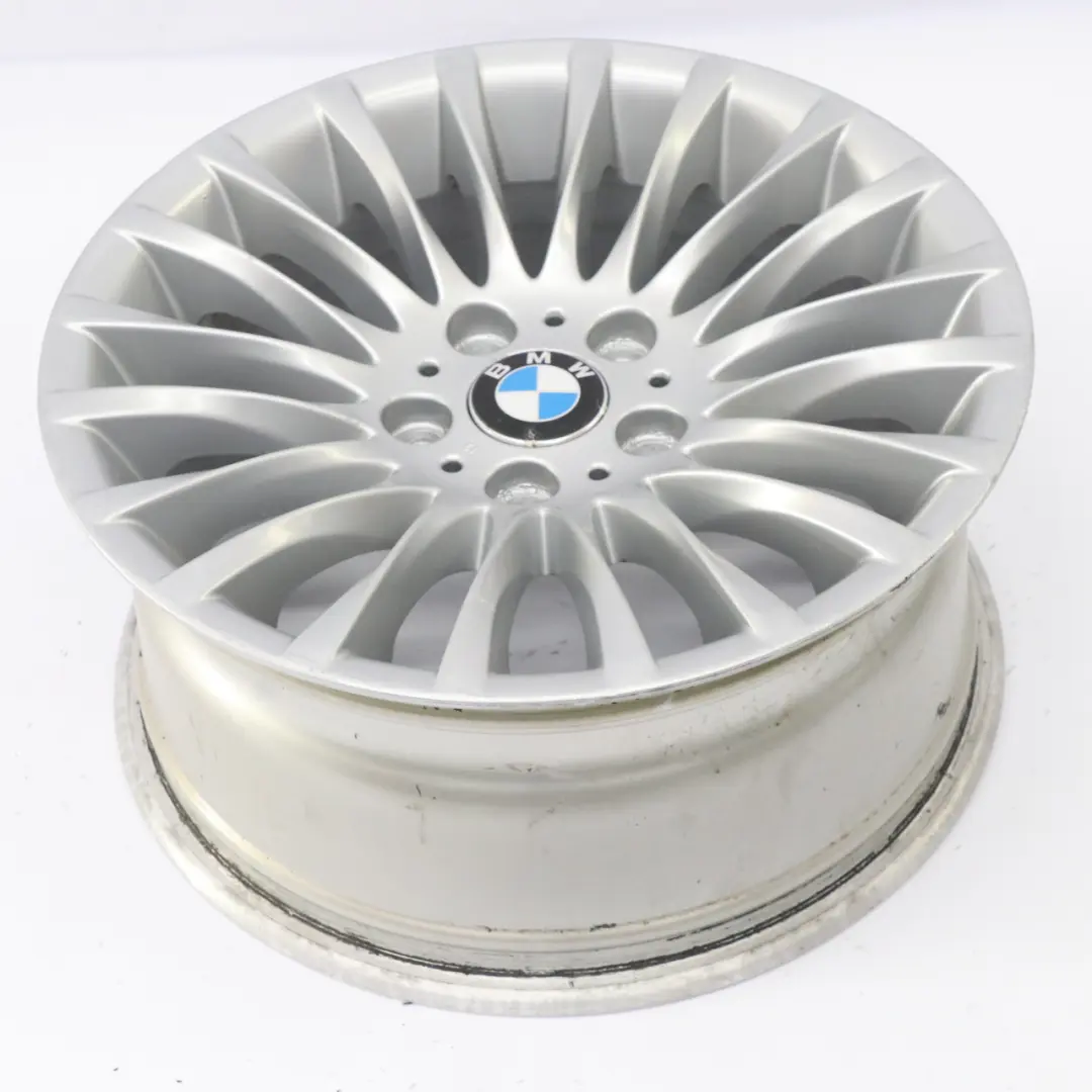 BMW E90 E91 Silver Alloy Wheel Rim 17" ET:34 8J Spider Spoke 187 6768969