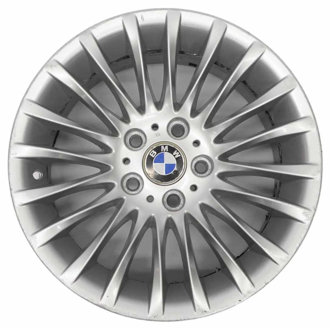 BMW E90 E91 Silver Alloy Wheel Rim 17" ET:34 8J Spider Spoke 187 6768969