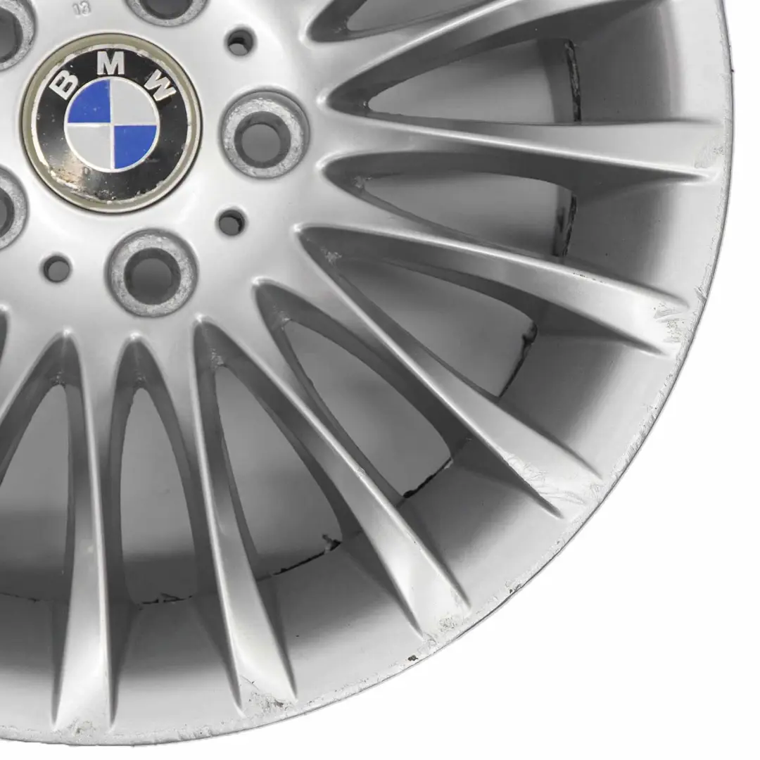 BMW E90 E91 Silver Alloy Wheel Rim 17" ET:34 8J Spider Spoke 187 6768969