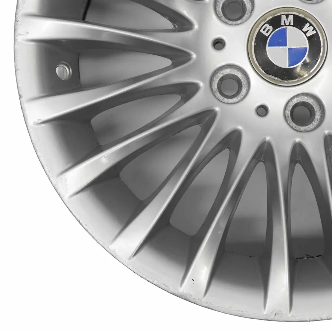 BMW E90 E91 Silver Alloy Wheel Rim 17" ET:34 8J Spider Spoke 187 6768969