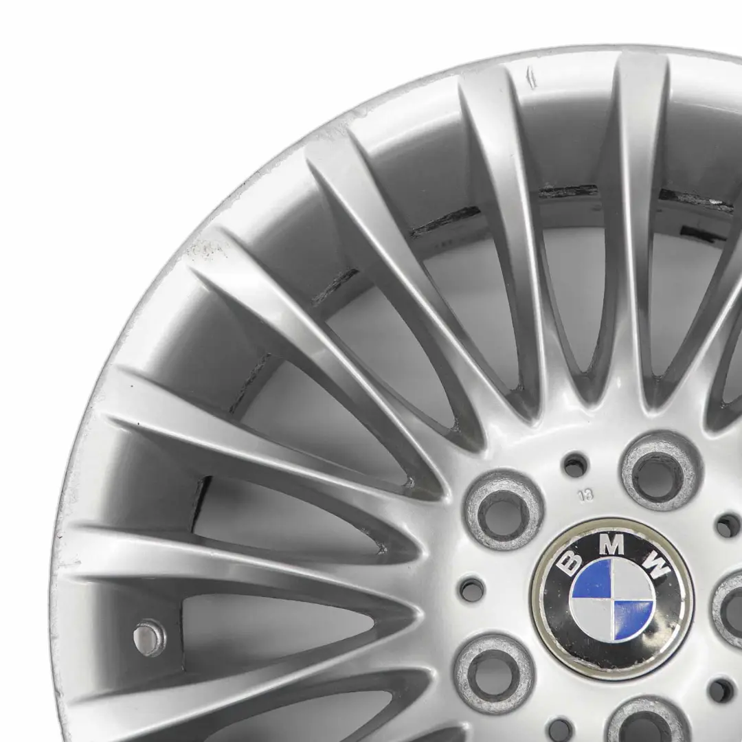 BMW E90 E91 Silver Alloy Wheel Rim 17" ET:34 8J Spider Spoke 187 6768969