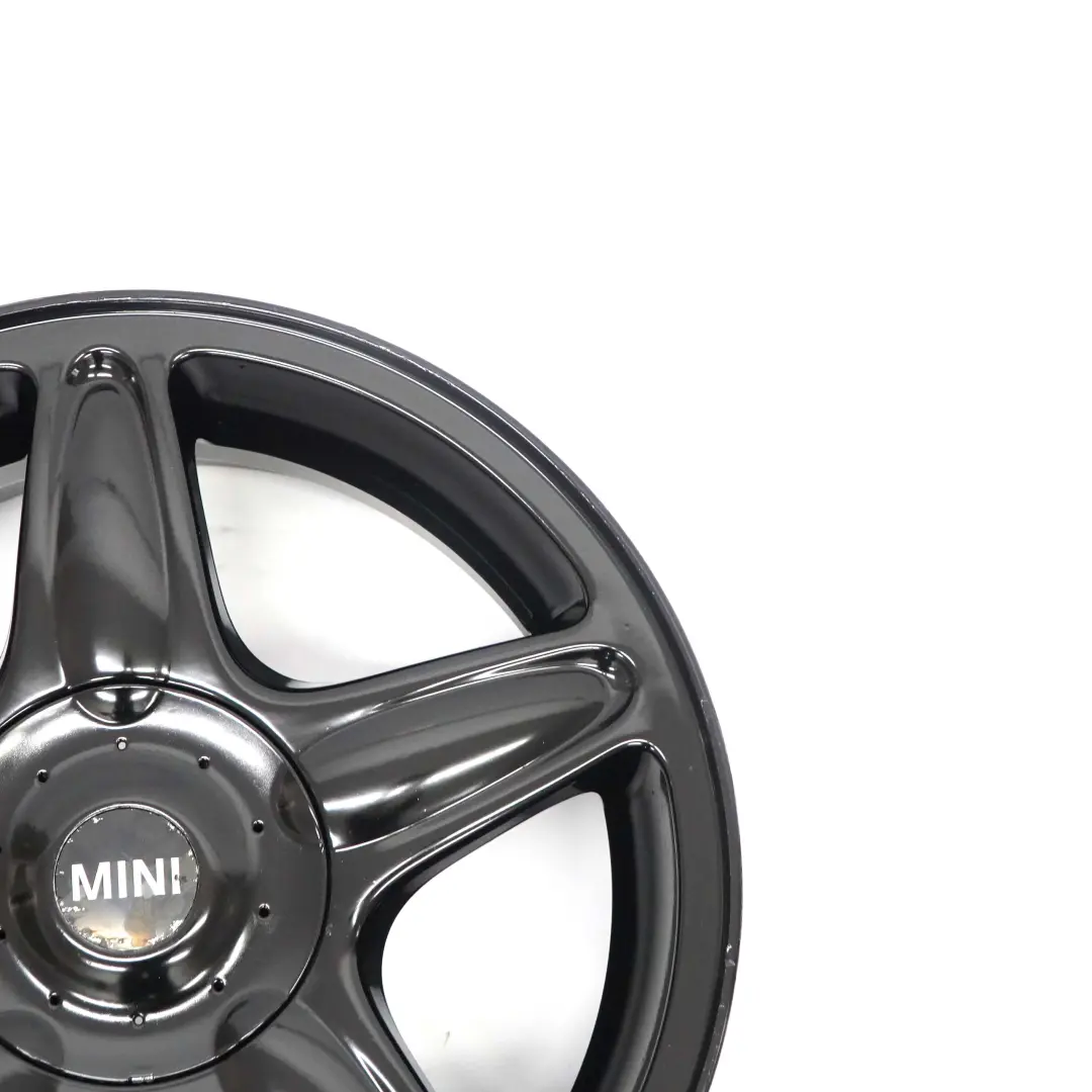 Mini Cooper One R50 R55 R56 Schwarz Alu Felge Alufelge 16" 6,5J 6769409 ET:48