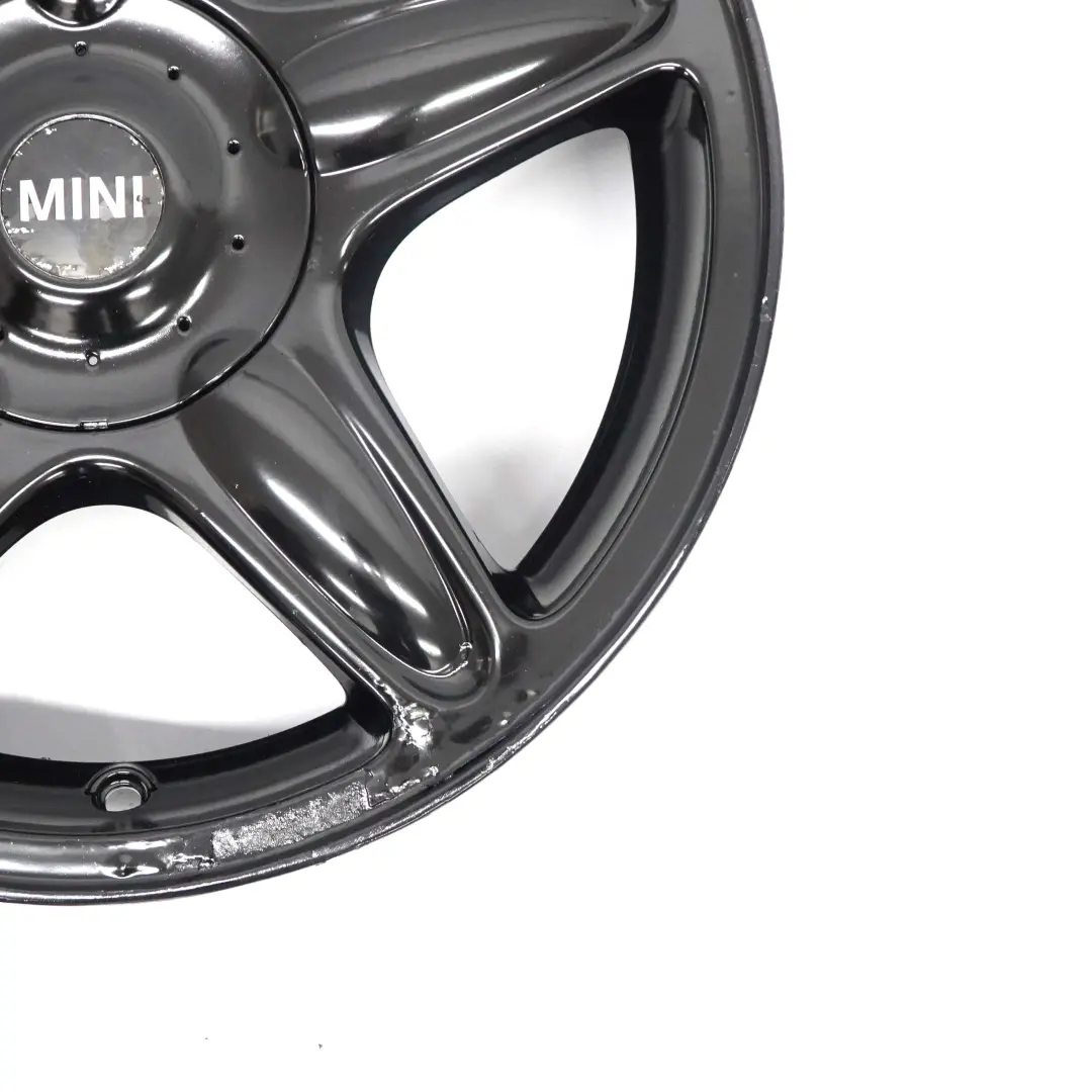 Mini Cooper One R50 R55 R56 Schwarz Alu Felge Alufelge 16" 6,5J 6769409 ET:48