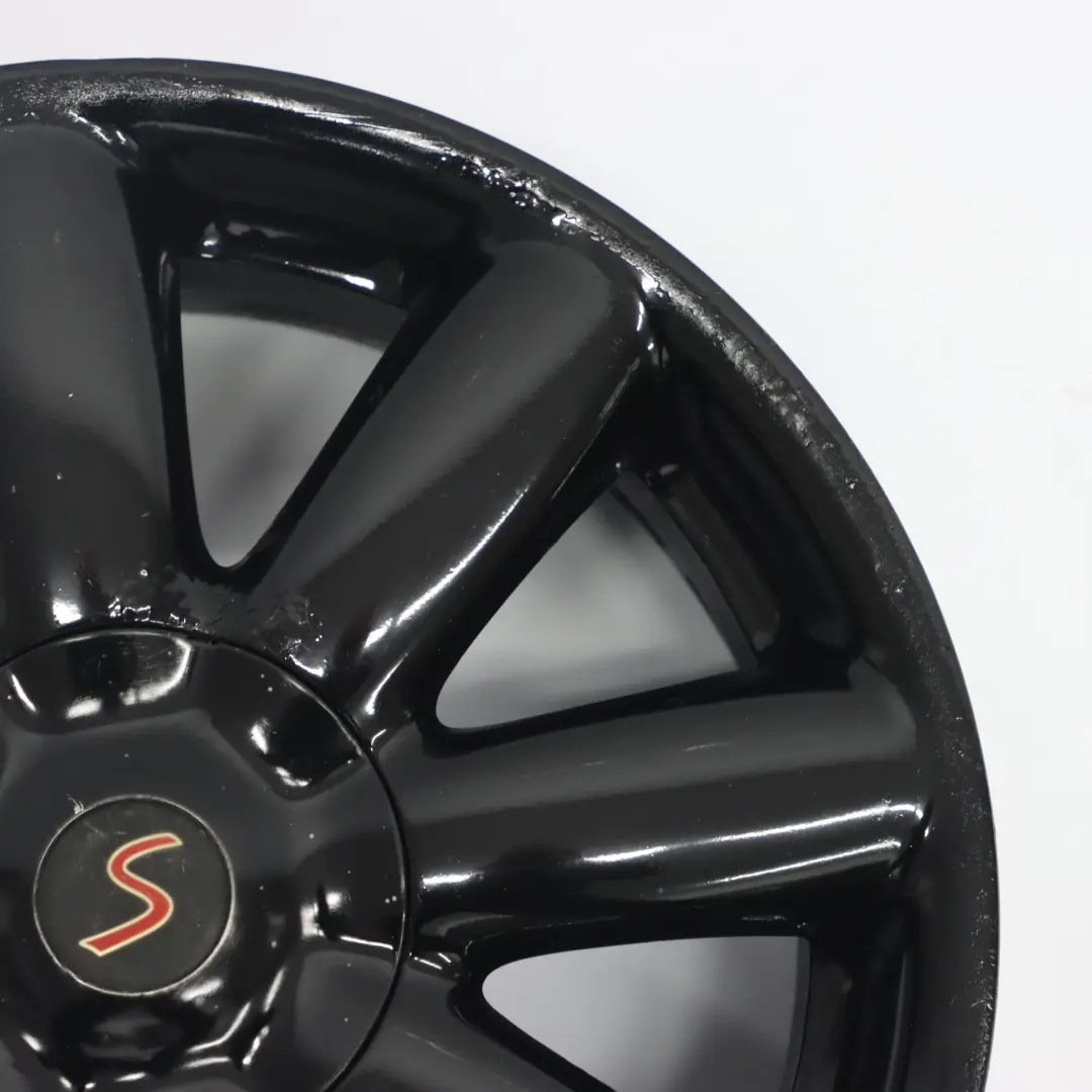 Mini Cooper R50 R55 R56 R57 Schwarz Felge 17" 7J ET:48 Crown Speiche 104