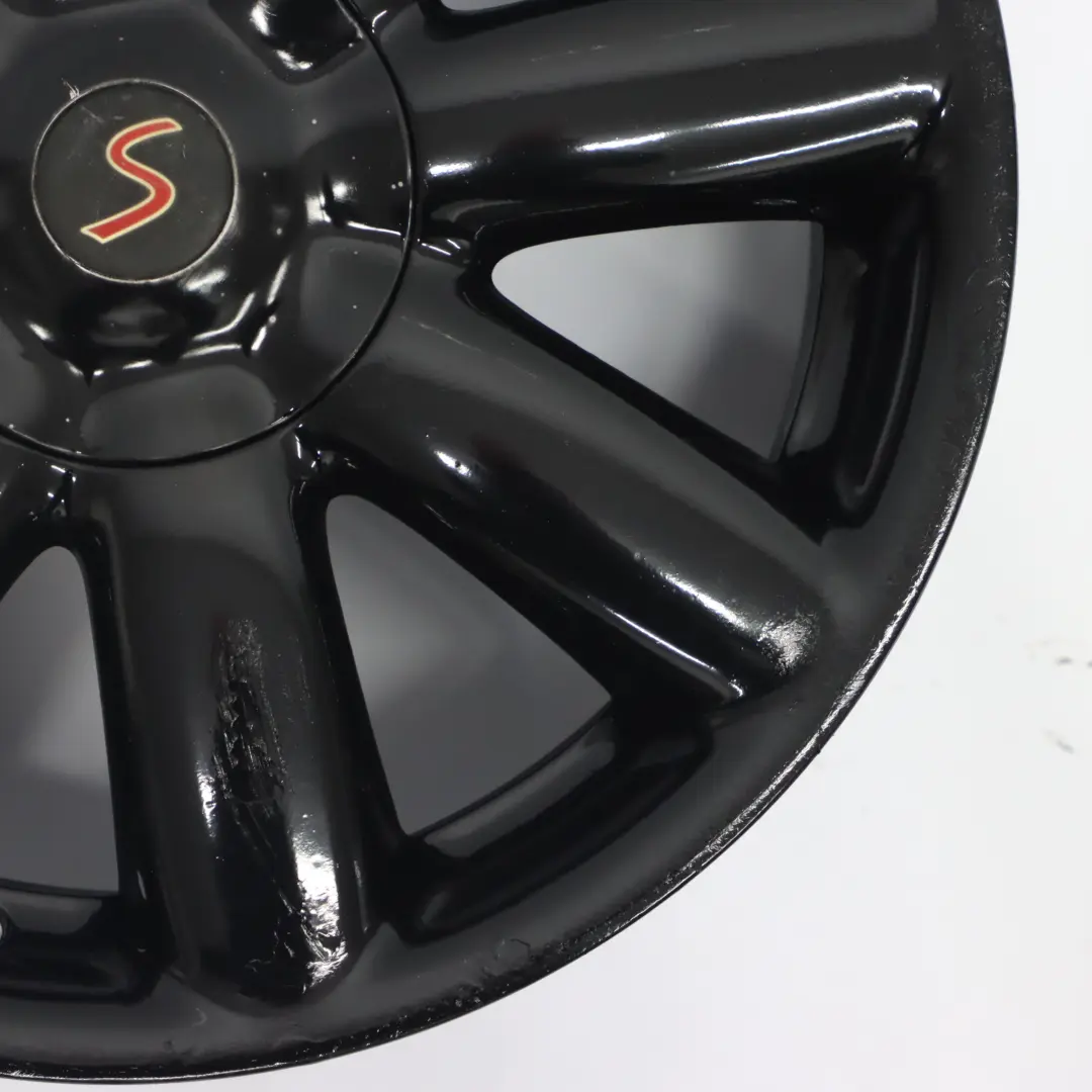 Mini Cooper R50 R55 R56 R57 Schwarz Felge 17" 7J ET:48 Crown Speiche 104