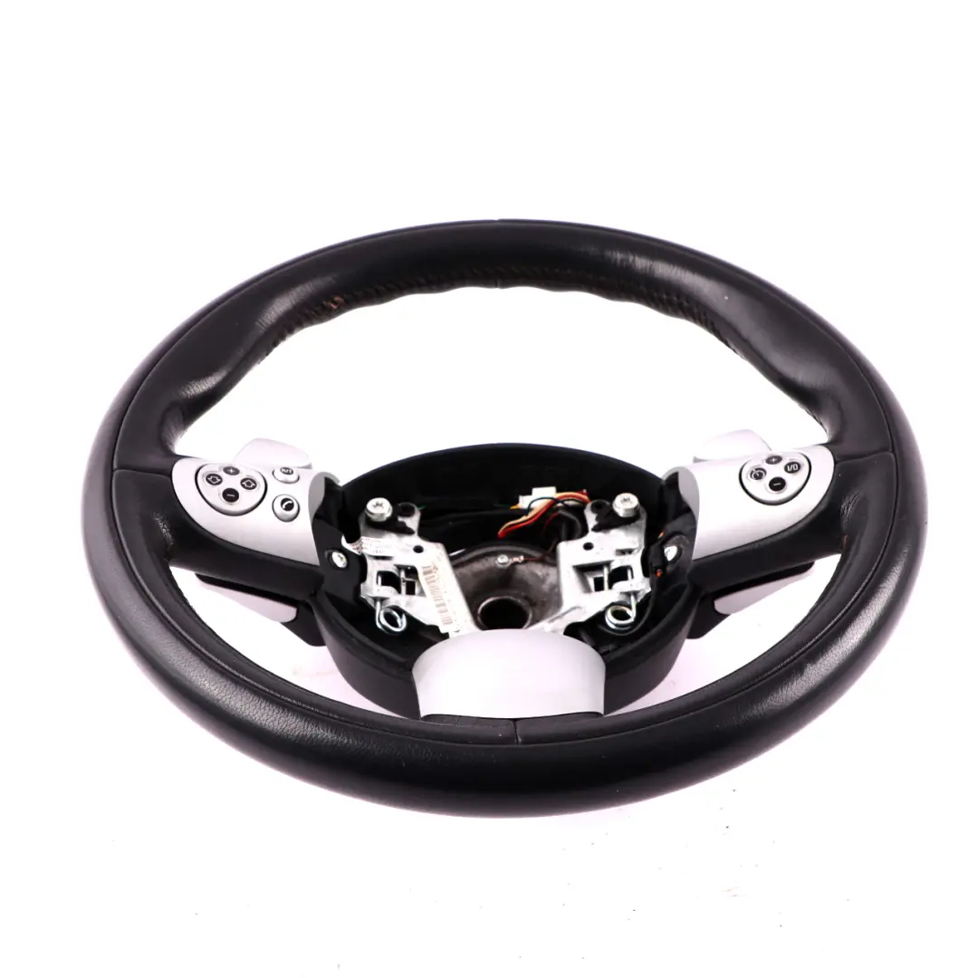 Mini R50 R52 R53 Sport Leather 3 Spoke Steering Wheel Steptronic Multifunction