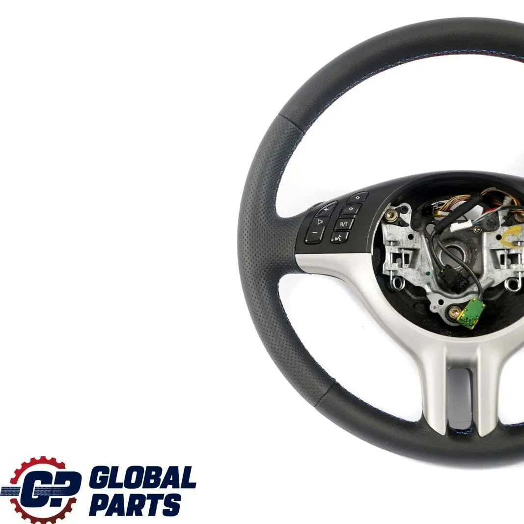 BMW X5 Series E53 NEW Black Leather Sport Steering Wheel 3 Spoke M-tricoloured