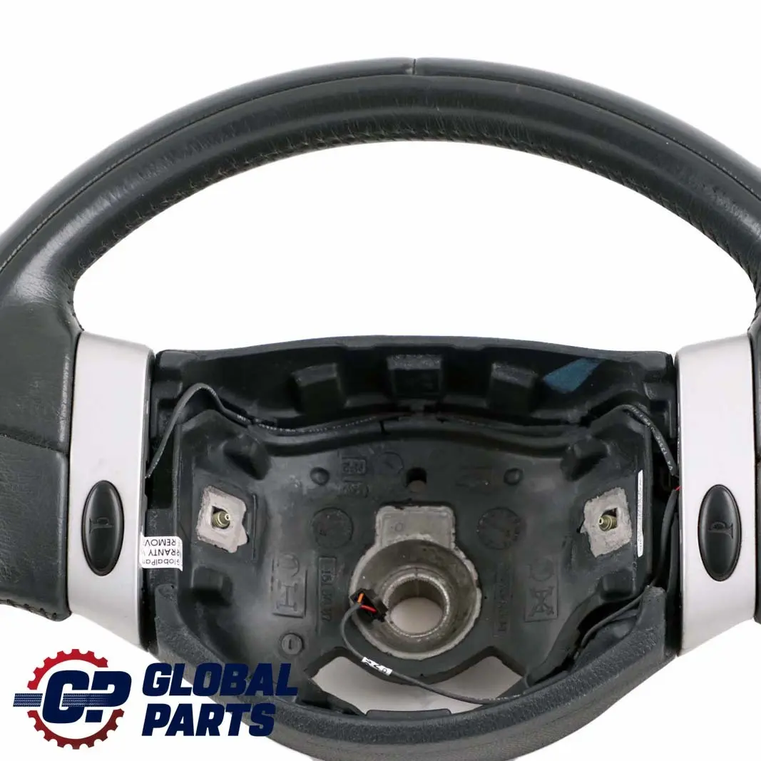 BMW Mini Cooper R50 R53 Sport 2 Spoke Black Leather Steering Wheel Trim