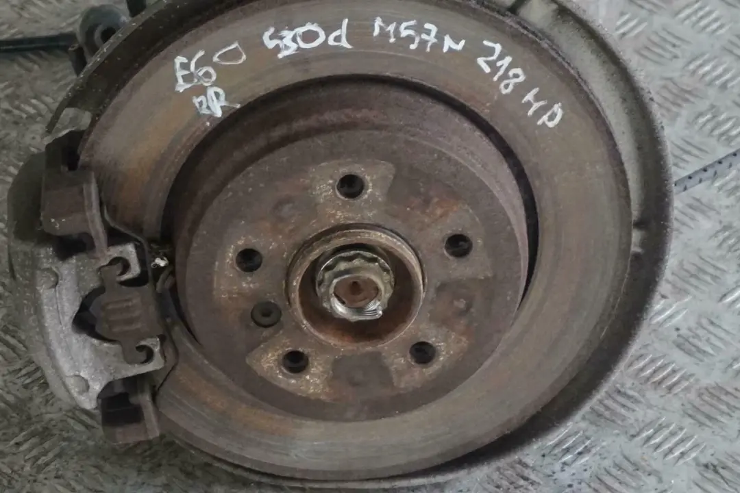 BMW 5 E60 530d M57N Rear Right O/S Hub Leg Carrier Brake Disc Caliper