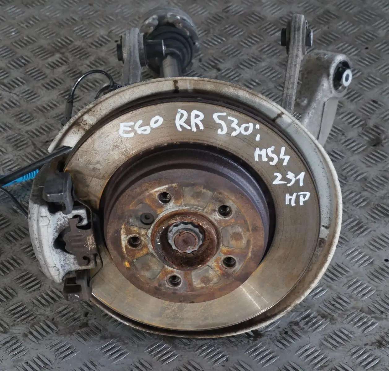 BMW 5 Reihe E60 530i M54 Federbein Radträger Hinten Rechts Schwenklager