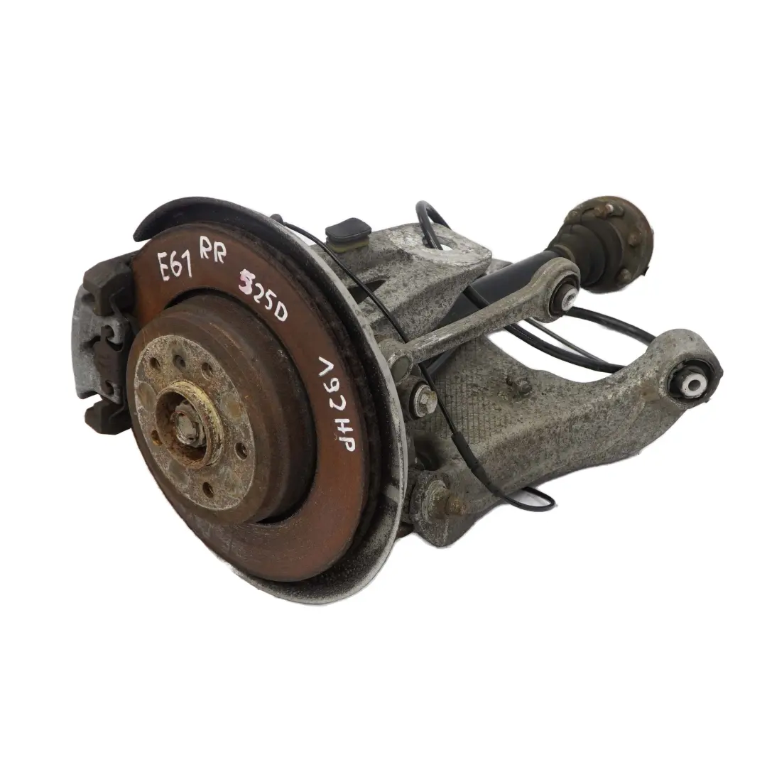 BMW E61 525d M57N2 Eje Trasero Derecho Suspension Pata Rueda Cubo Maneta Freno