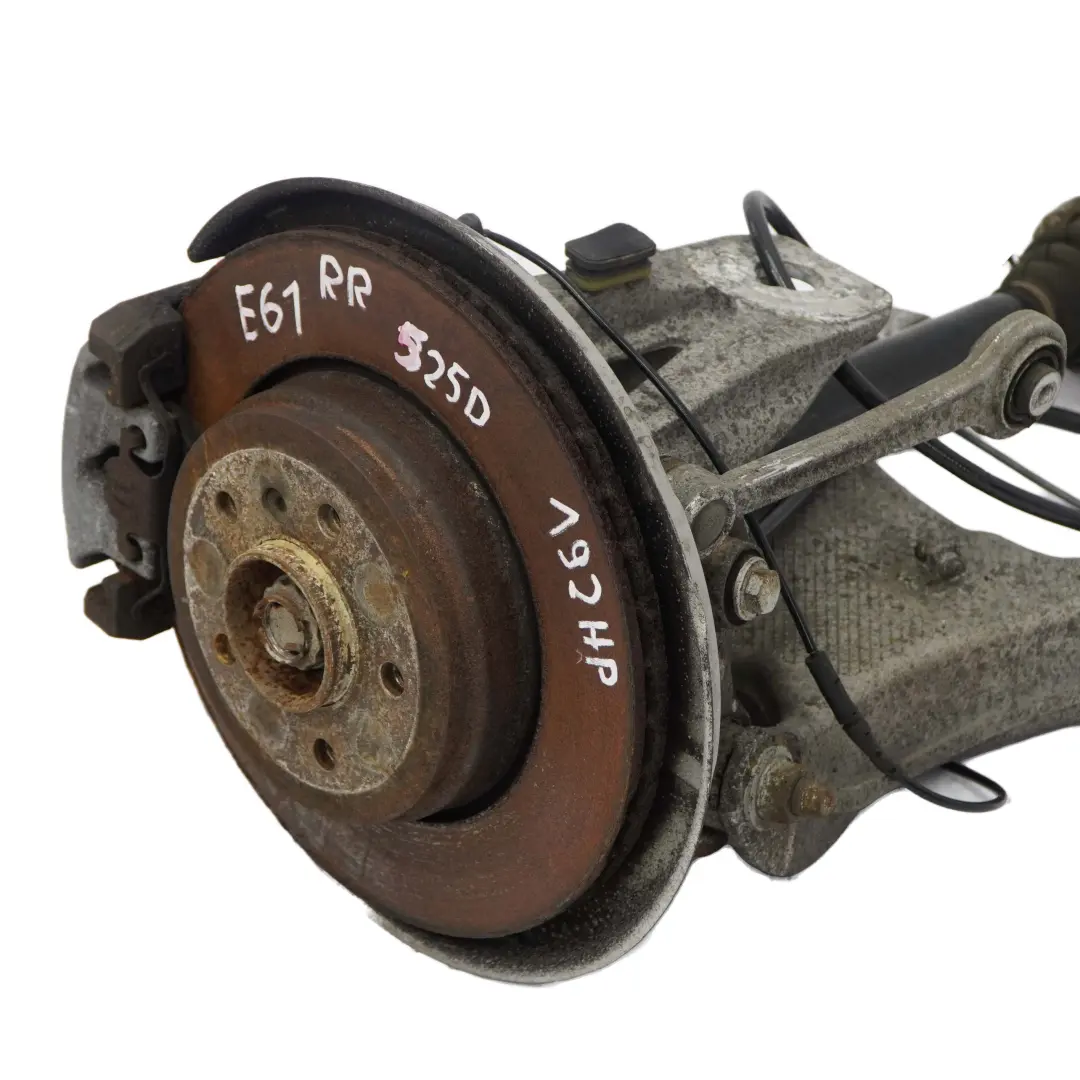 BMW E61 525d M57N2 Eje Trasero Derecho Suspension Pata Rueda Cubo Maneta Freno