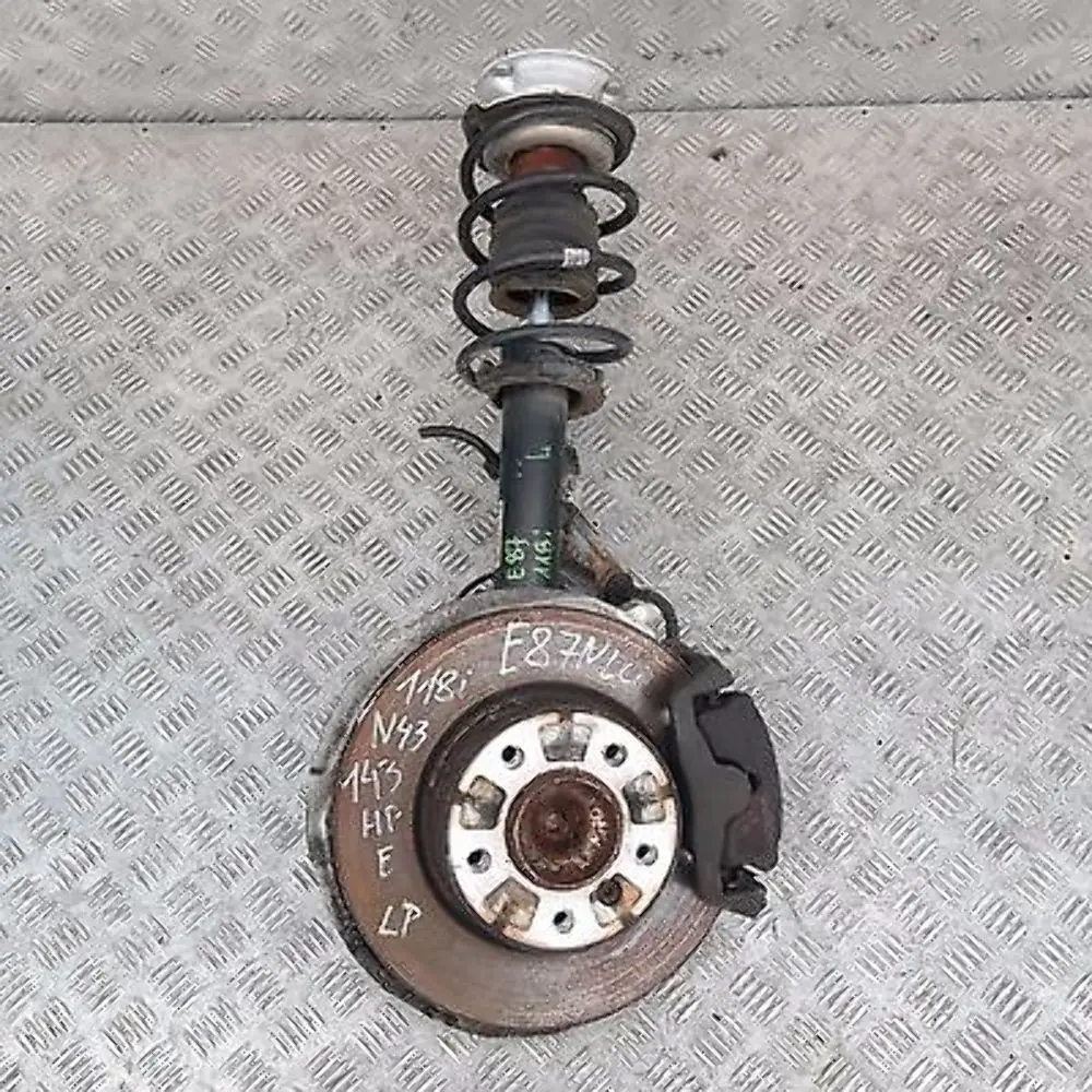 BMW E87 LCI 118i Delantero Izquierdo Muelle Strut Freno Suspension Pata Buje