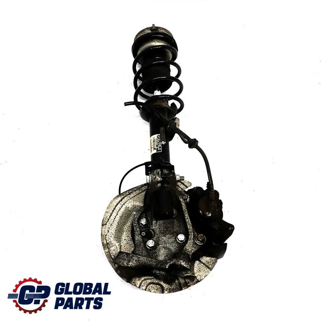 BMW E90 318i N43 delantero derecho O / Spring Strut Pierna Freno Suspension Hub