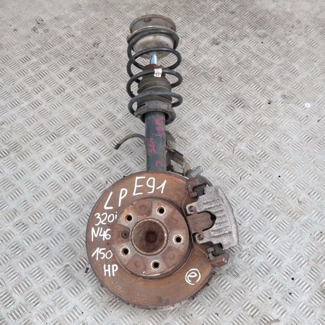 BMW 3 Series E91 320i FRONT LEFT N/S SPRING STRUT LEG SUSPENSION BRAKE CALLIPER