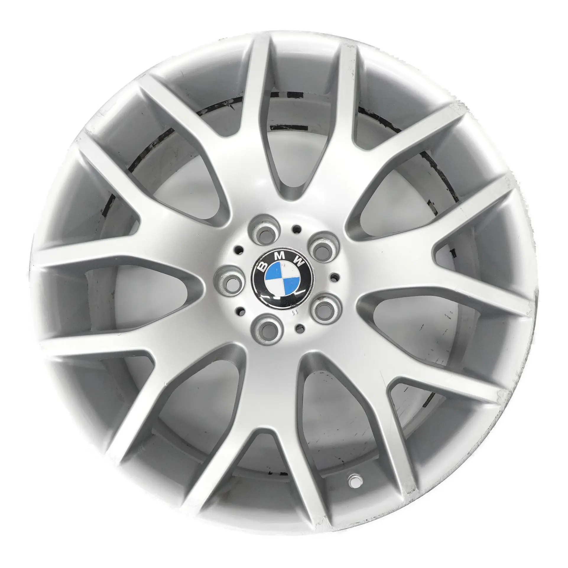 BMW X5 E70 Silver Front Wheel Alloy Rim 20" Cross Spoke 177 10J ET:40 6774398