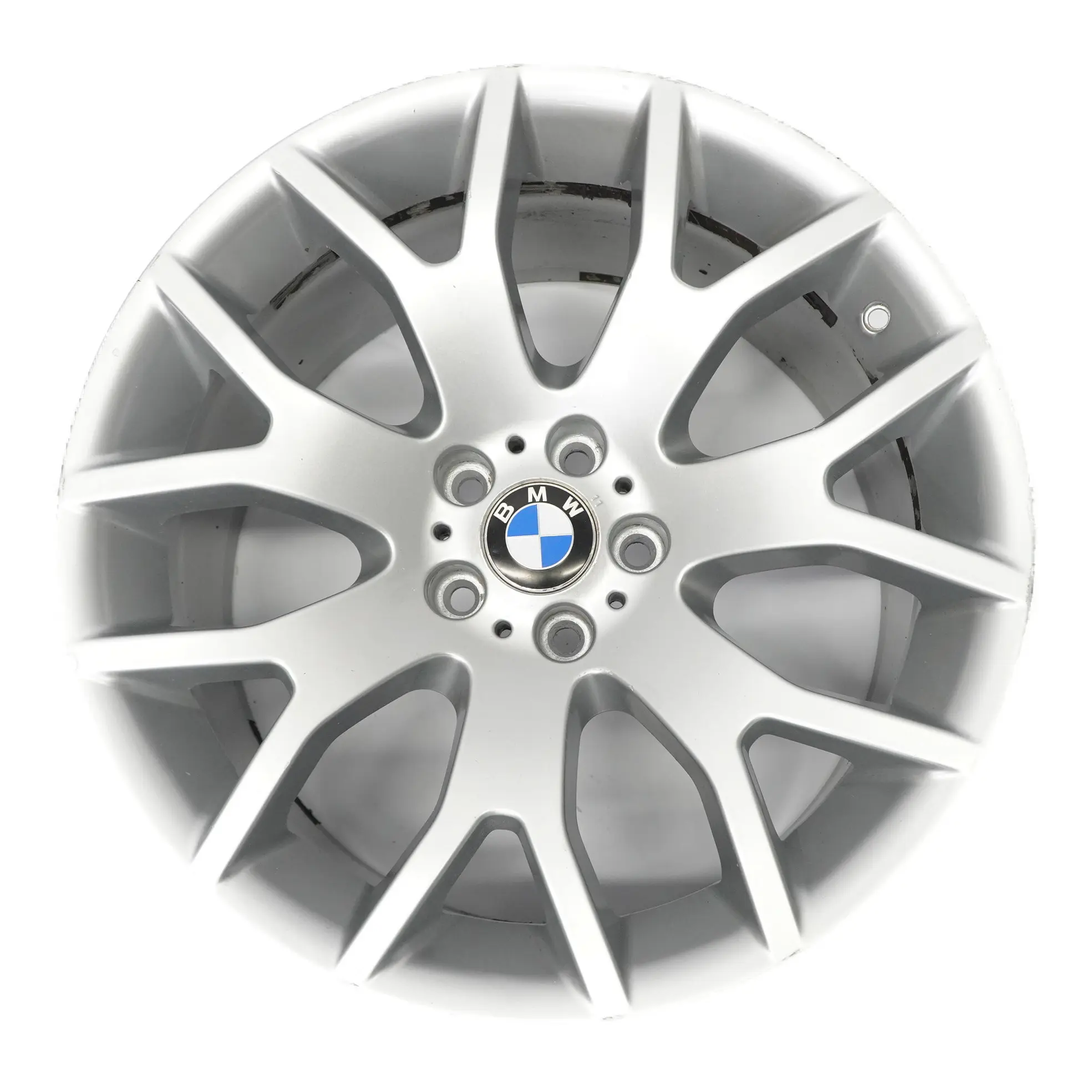 BMW X5 E70 Srebrna Felga Aluminiowa 20" Cross Spoke 177 11J ET:37 6774399