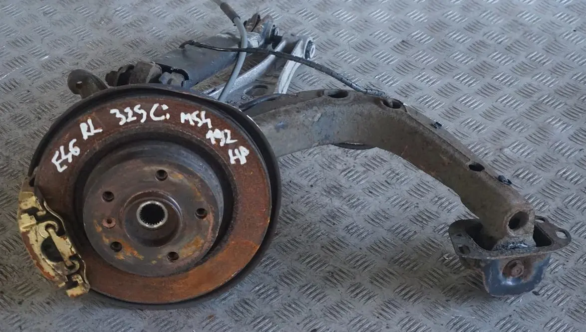 BMW 3 Series E46 325Ci M54 Rear Left N/S Suspension Leg Brake Wheel Hub Axle