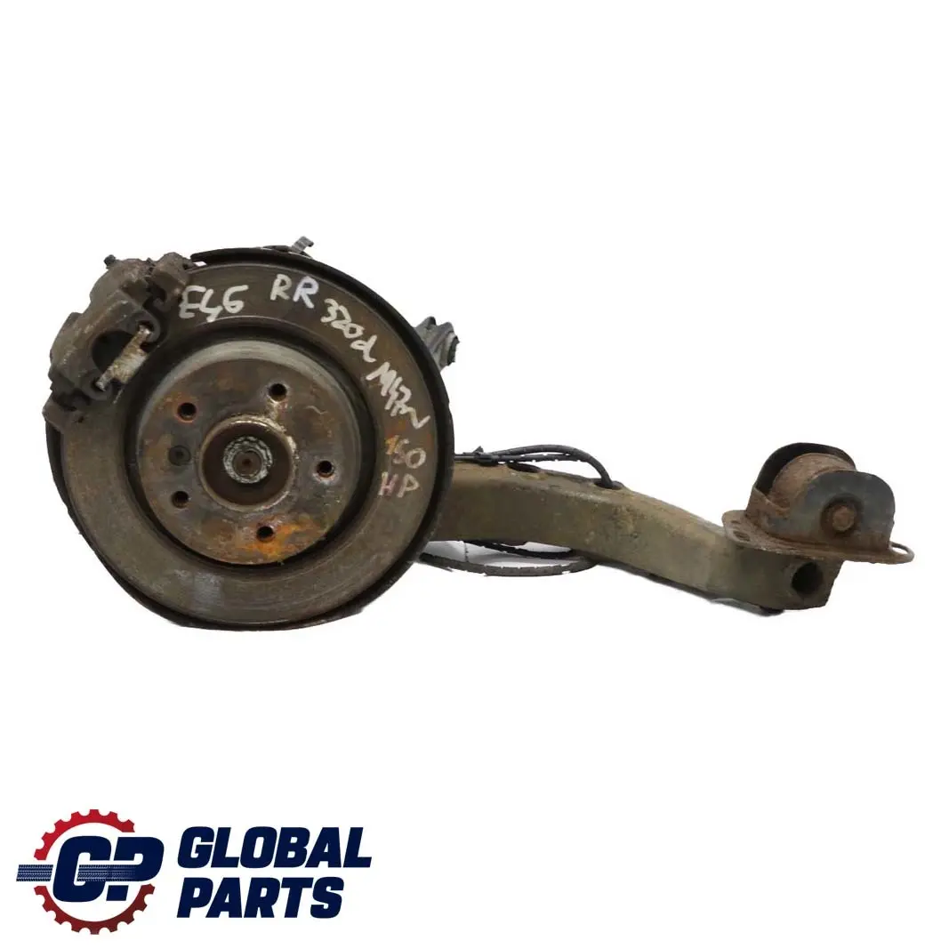 BMW 3 E46 320d M47N Rear Right O/S Suspension Leg Brake Disc Wheel Hub Axle