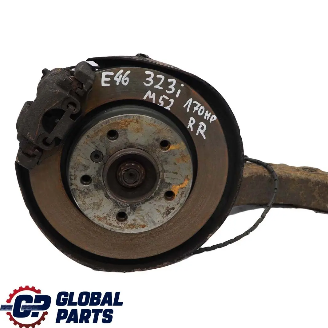 BMW 3 E46 Saloon 323i M52 Rear Right O/S Suspension Leg Brake Wheel Hub Axle