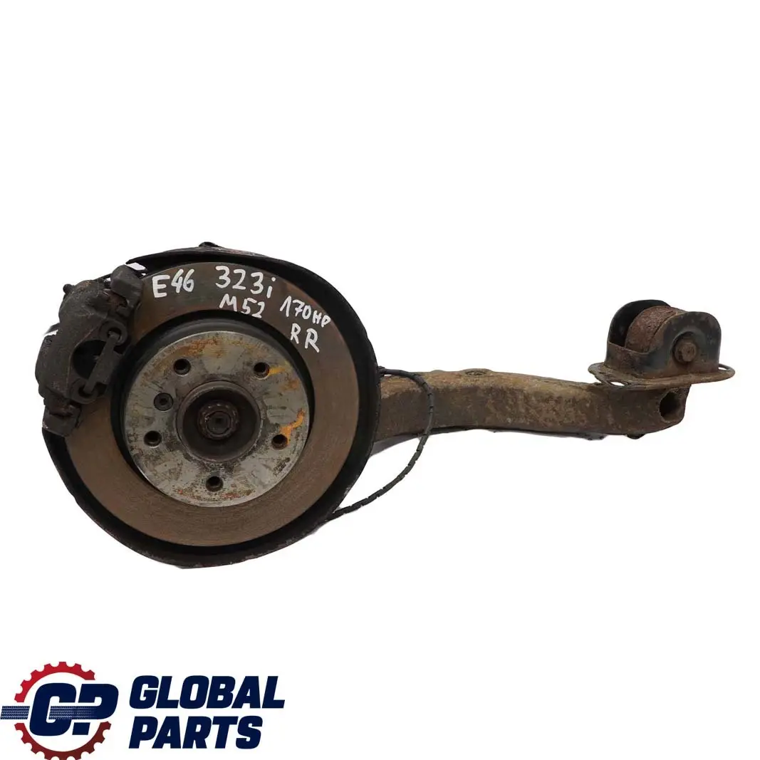 BMW 3 E46 Saloon 323i M52 Rear Right O/S Suspension Leg Brake Wheel Hub Axle