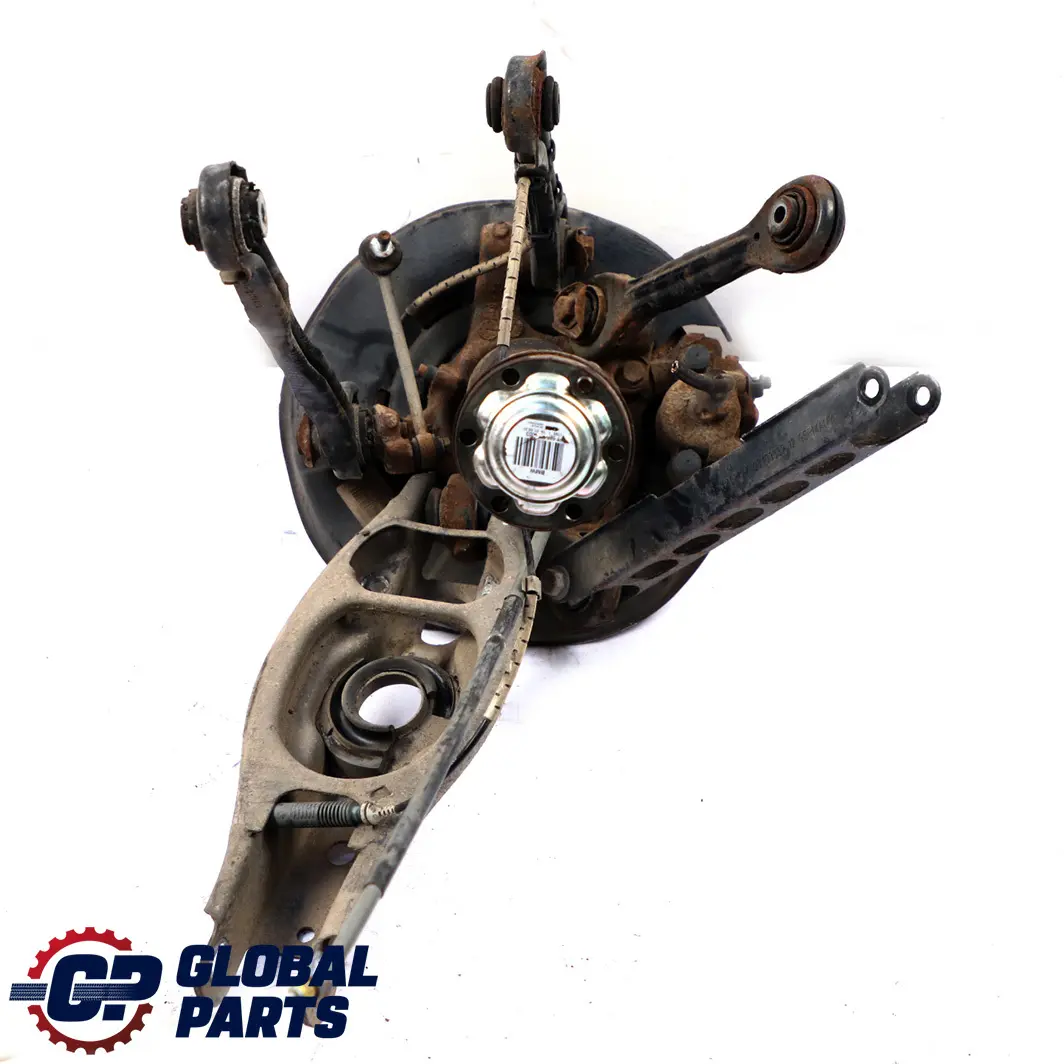 BMW E87 130i N52 trasera izquierda N / Suspension Pierna Eje Freno Disco Hub Set