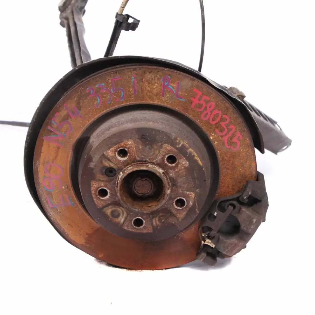 BMW E90 335i N54 Rear Left N/S Wheel Hub Suspension Leg Axle Brake Disc Caliper